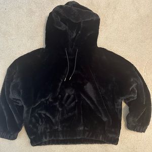 Fake Fur Express Black Sweatshirt